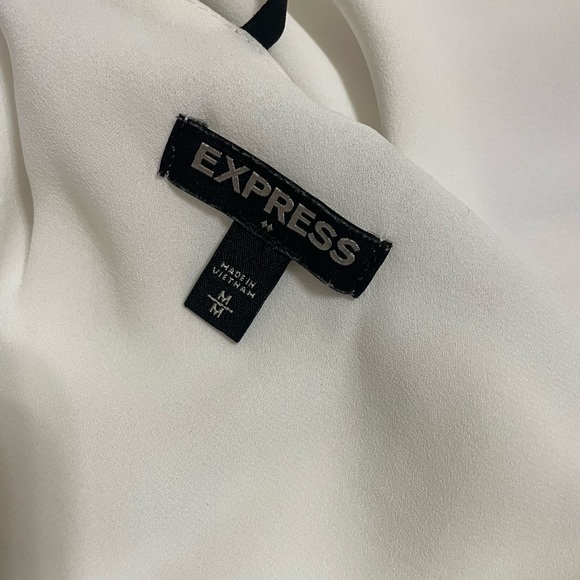 Express white blouse with black multi- strap size M - Picture 8 of 9